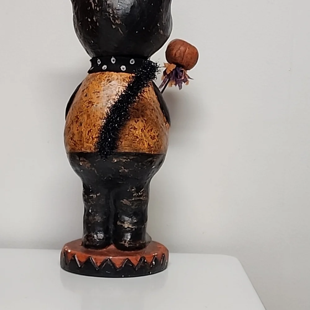 Bethany Lowe Allen Black Cat Retired Paper Mache Halloween Quirky Trick 13" - Picture 9 of 16